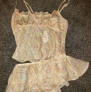 Flora intimates lingerie sleep set